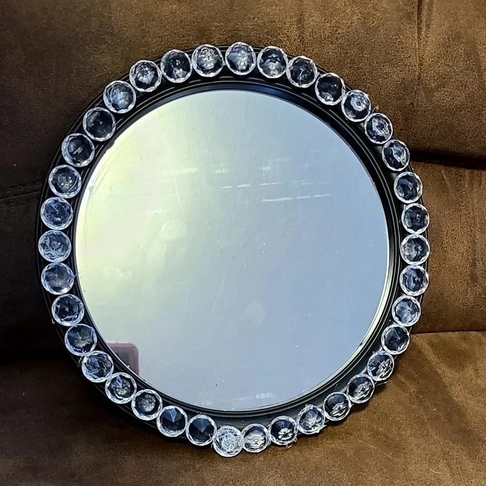 ROUND Accent Gem Wall Mirror